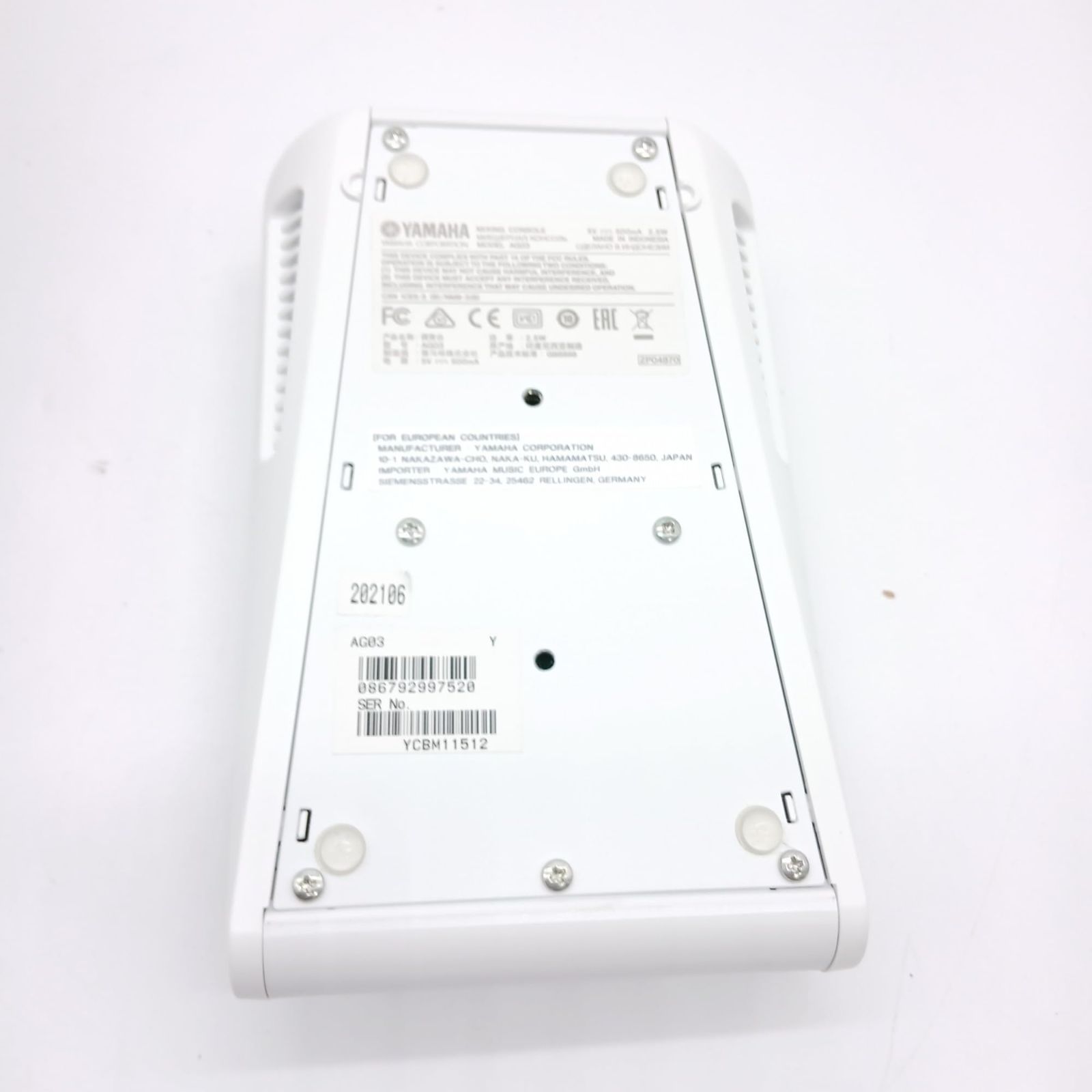  No 4211 ヤマハ YAMAHA ウェブキャスティングミキサー オーディオインターフェース 3チャンネル AG 03 インターネット配信に便利な機能付き 音楽制作アプリケーションCubasis LE対応 その他 配信機器 PA機器 レコーディング機器