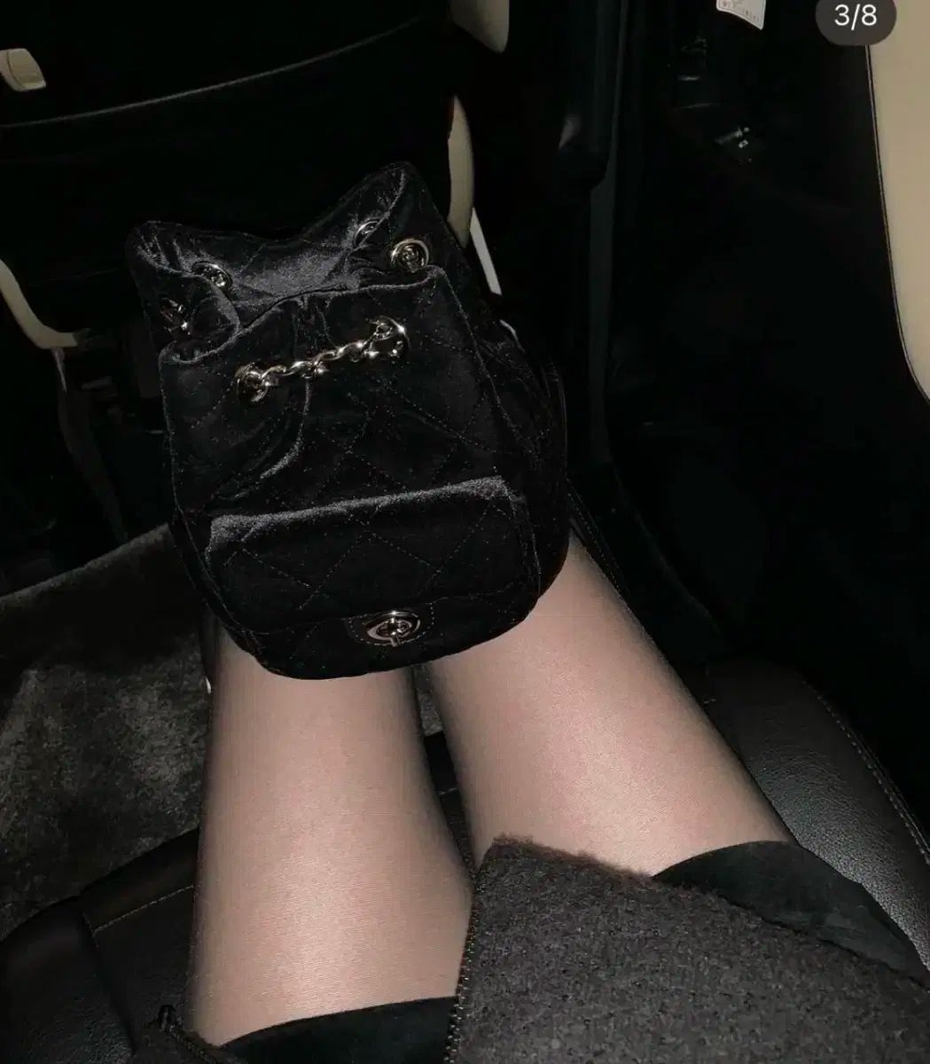 LAPLA チェーン ツアーベルベット バックパック