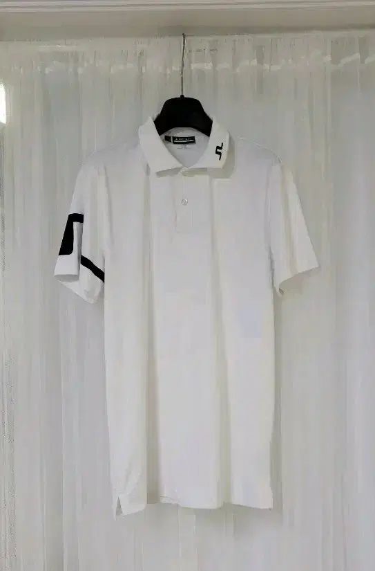 J.リンドバーグ 白 半袖 ポロTシャツ