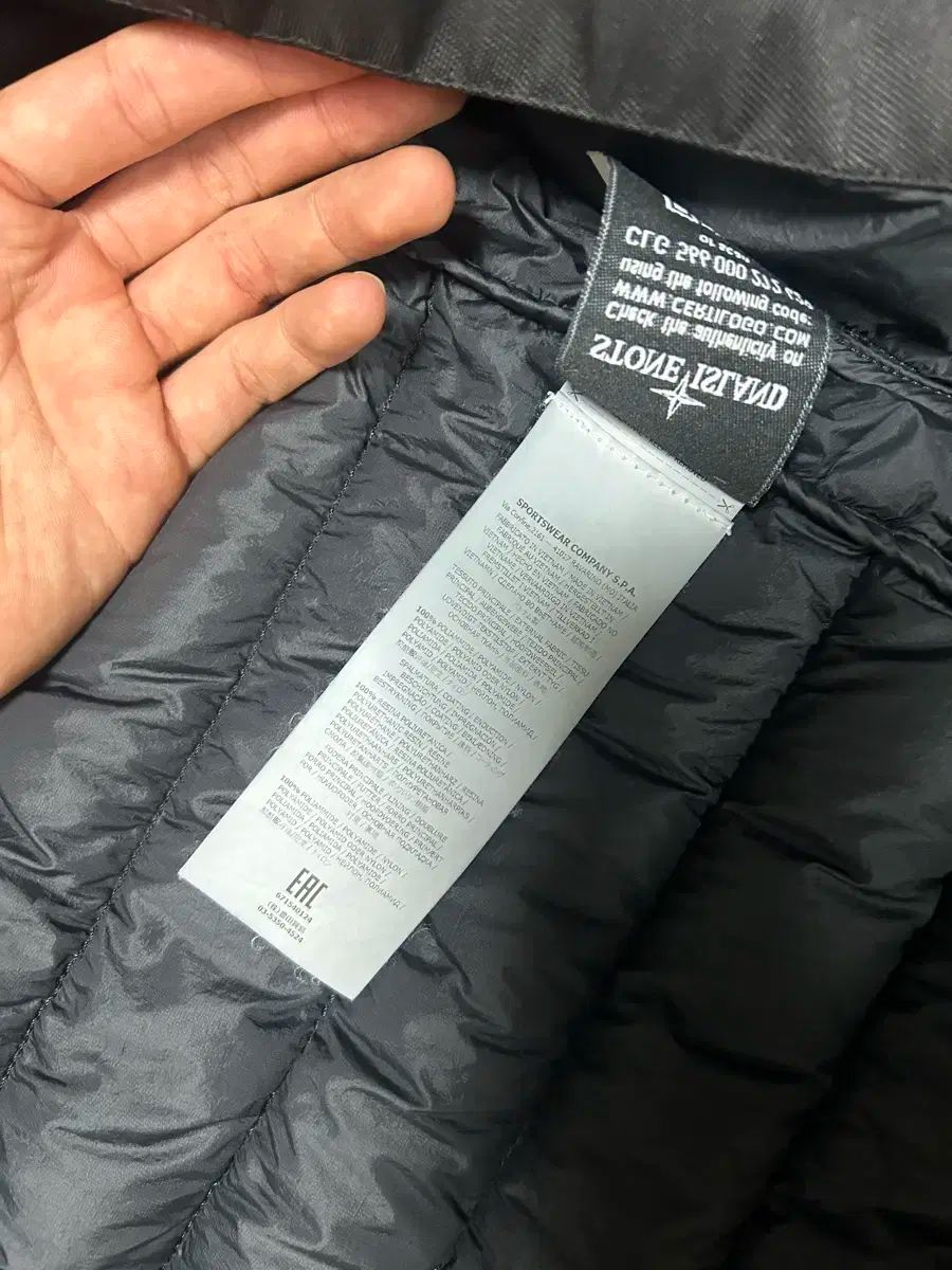 ストーンアイランド 軽量ダウン ブラック L KANDAIZUMI_COM