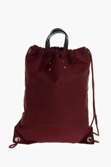 メゾンマルジェラ ドローストリング バッグ トートバッグ バーガンディ バッグ