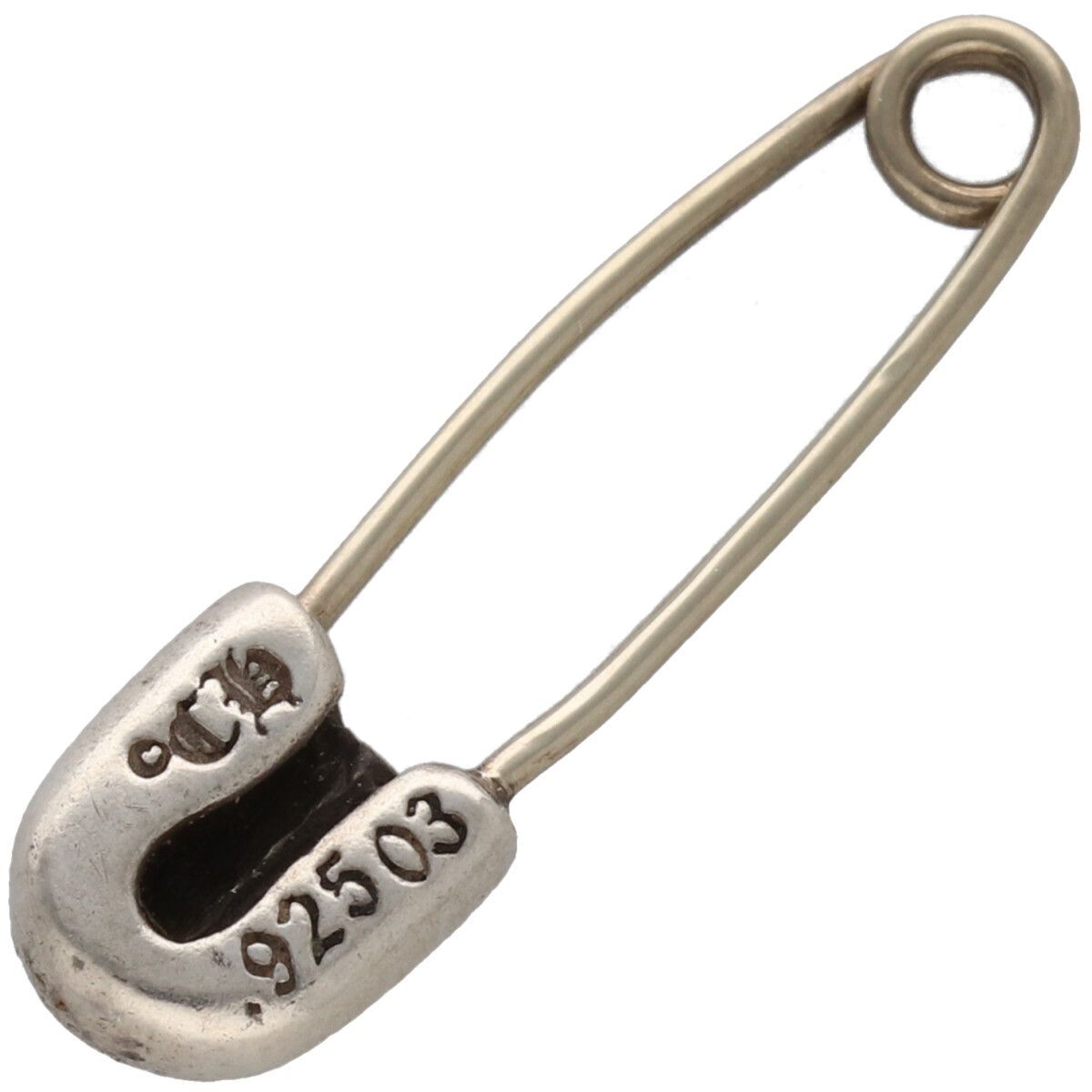 CHROME HEARTS クロムハーツ セーフティピン スモール SV 925 ダイヤモンド シルバー 安全ピン ペンダント ブローチ RS