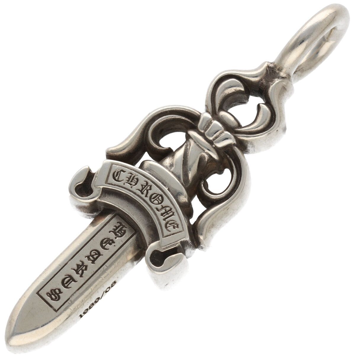 CHROME HEARTS クロムハーツ ダブルダガー SV925 シルバー ネックレス ペンダント トップ チャーム 25032940 RS