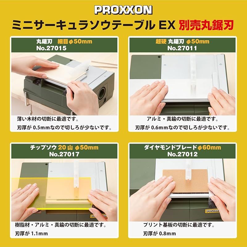 プロクソン PROXXON ミニサーキュラソウEXセット チップソー ガイド付き No.27006-SK-C WWW_SMP1DAWEKUDUS_SCH_ID