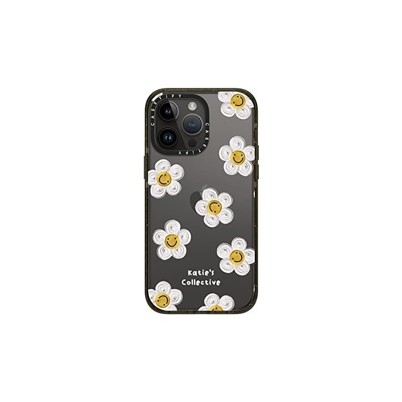 CASETiFY インパクト iPhone 14 Pro Max ケース MIL規格準拠 4x MIL-STD-810G 2.5mからの落下試験をクリア - Daisy by Katie-s Collective - グロッシー ブラック