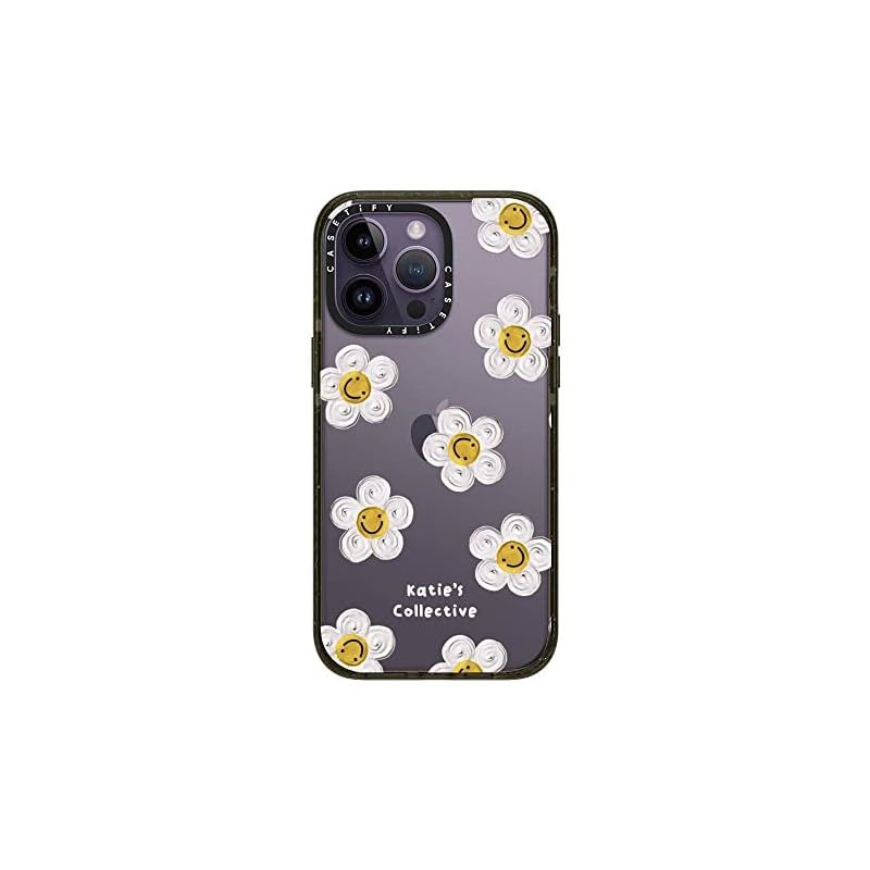 CASETiFY インパクト iPhone 14 Pro Max ケース MIL規格準拠 4x MIL-STD-810G 2.5mからの落下試験をクリア - Daisy by Katie-s Collective - グロッシー ブラック