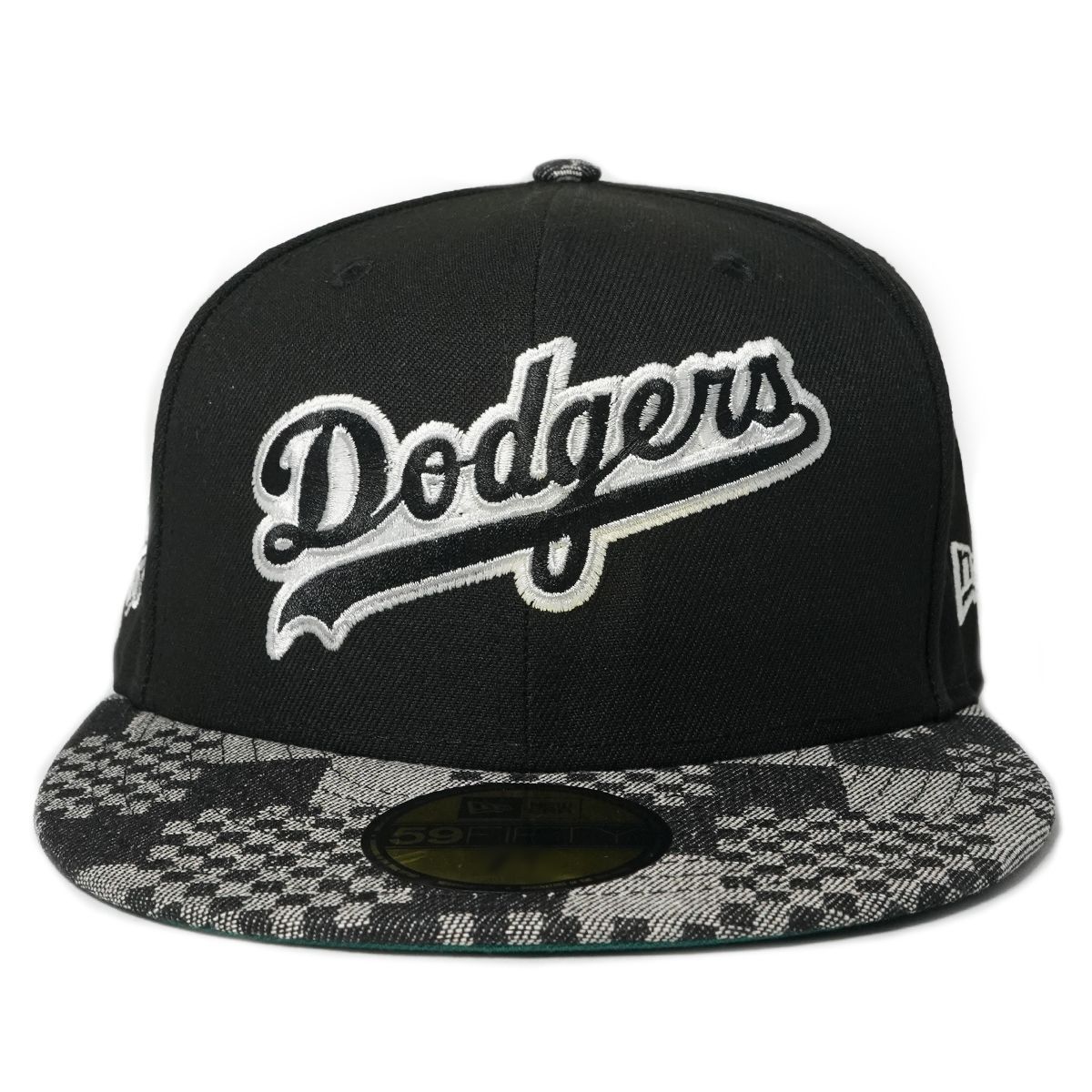ニューエラ キャップ Era LOS ANGELES DODGERS BLACK PATTERN DENIM 2 TONE 1988 WORLD SERIES SP 59 FIFTY FITTED ロサンゼルスドジャース 帽子