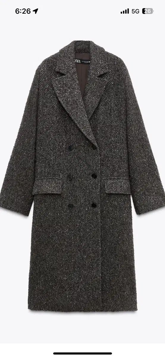 ZARA collection オーバーサイズ スカーフコート M-L