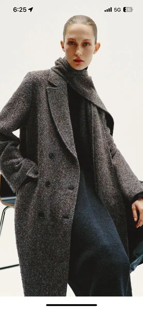 ZARA collection オーバーサイズ スカーフコート M-L