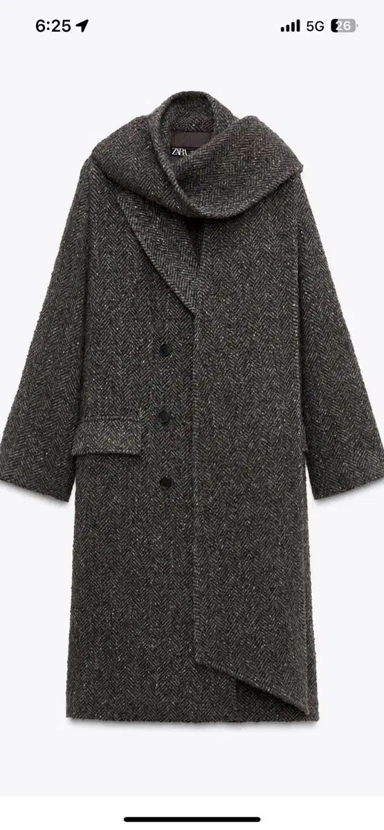 ZARA collection オーバーサイズ スカーフコート M-L GULLKHAN_COM