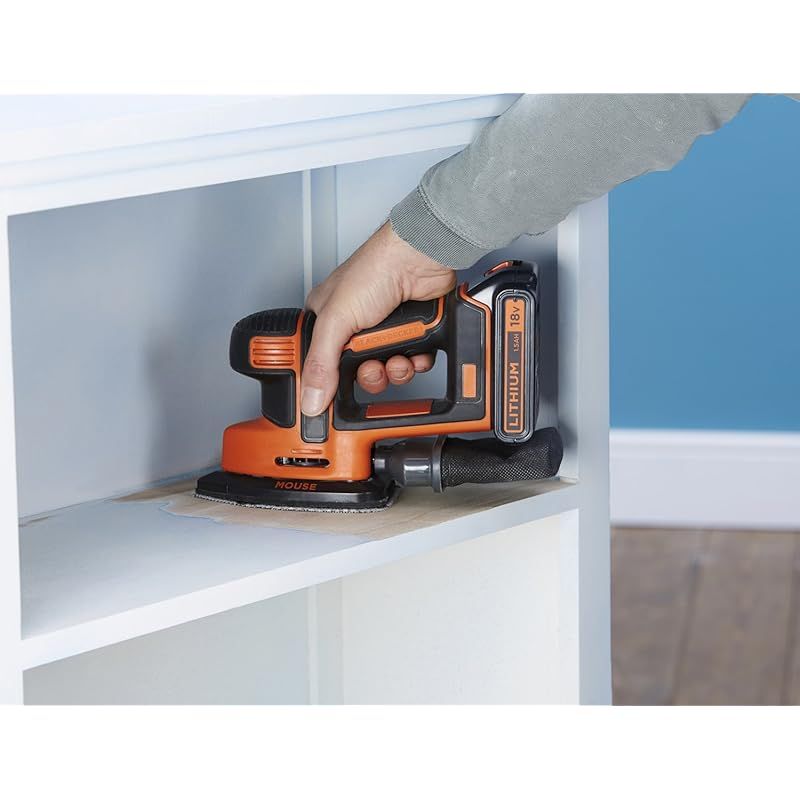 ブラックアンドデッカー BLACK DECKER コードレス マウスサンダー 本体のみ DIY 電動工具 研磨工具 集じん機能 軽量 コンパクト BDCDS18B 0 LLC-HASEGAWATOSO_COM