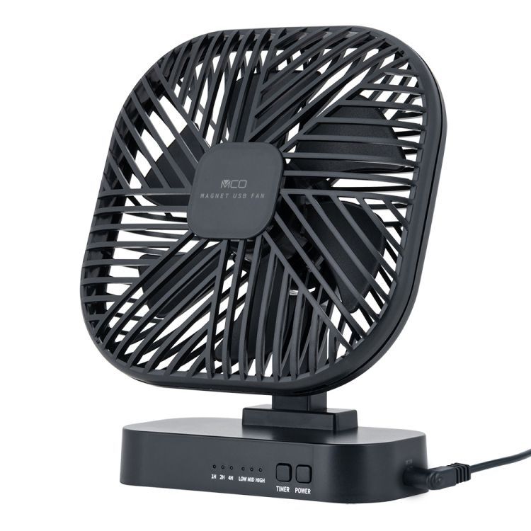  ナカバヤシ 扇風機 マグネットUSB FAN ブラック USF-22 BK セット その他 PC周辺機器