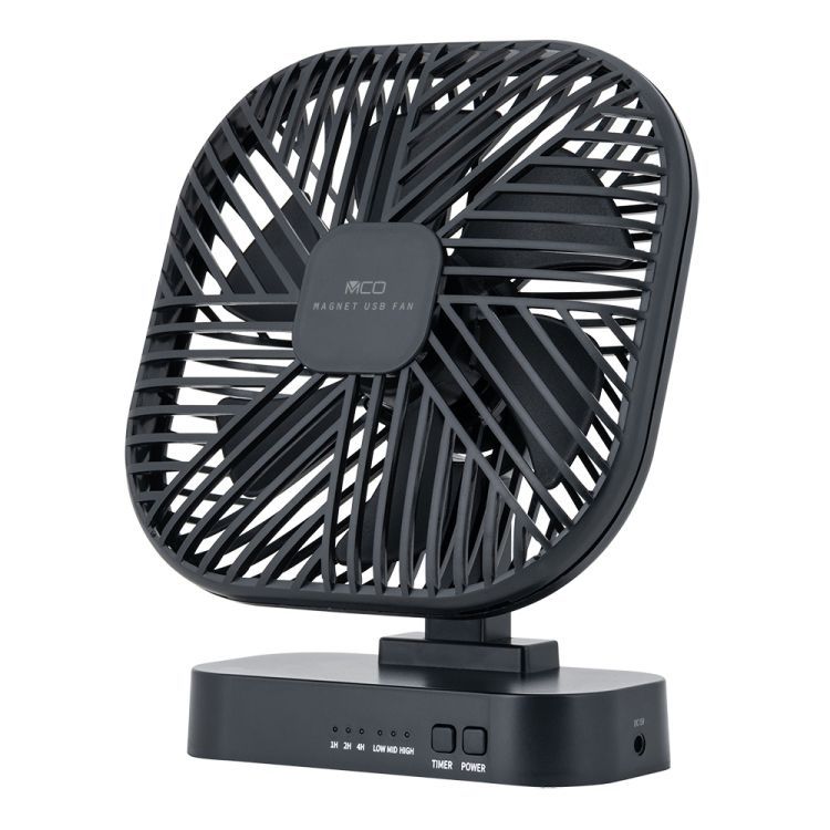 まとめ買い ナカバヤシ 扇風機 マグネットUSB FAN ブラック USF-22BK 3個セット