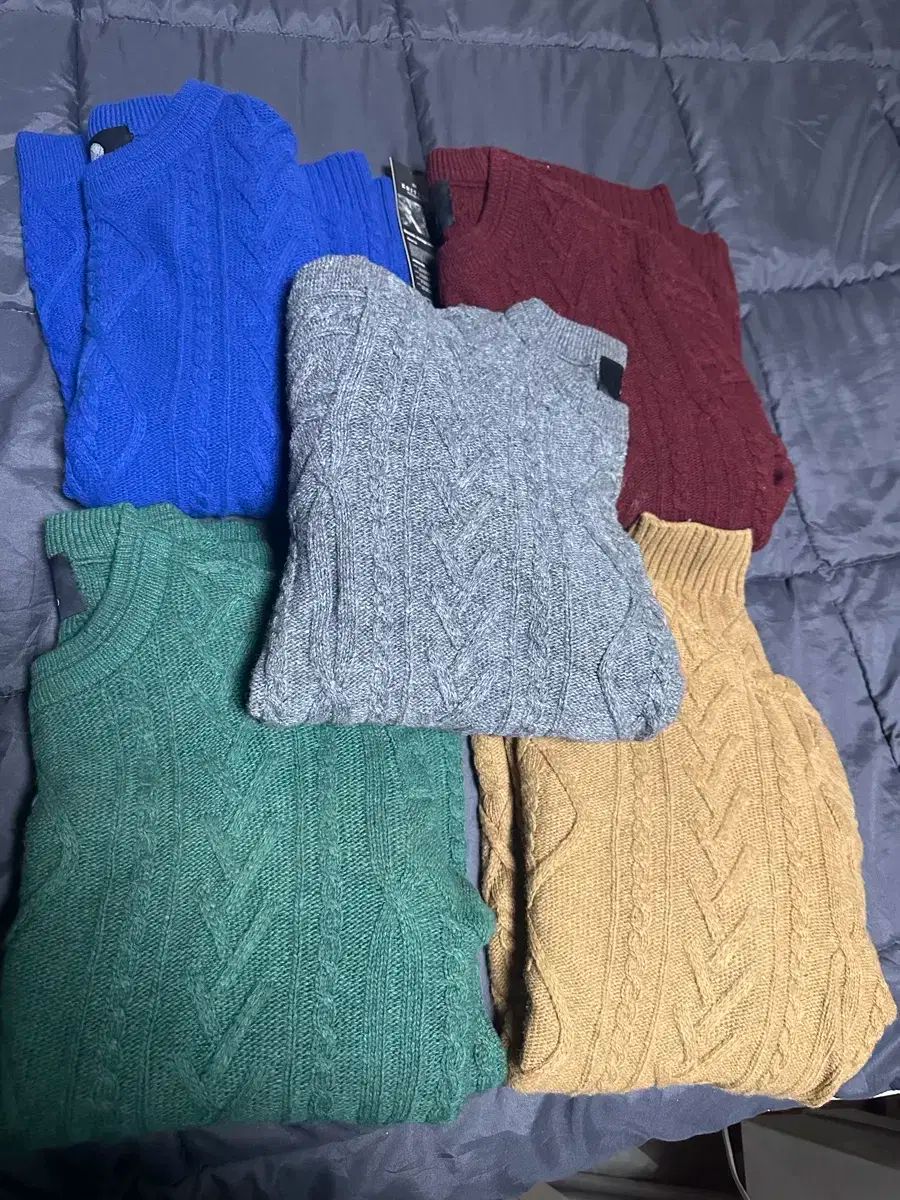 KNITTED ヘビーウール ケーブル ニティド Tシャツ 5種 L