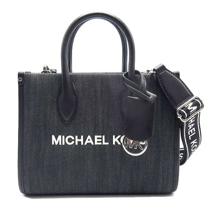マイケルコース トートバッグ MICHAEL KORS MIRELLA デニム スモール クロスボディ 2WAY 35T5S7ZC1C BLACK アウトレット レディース