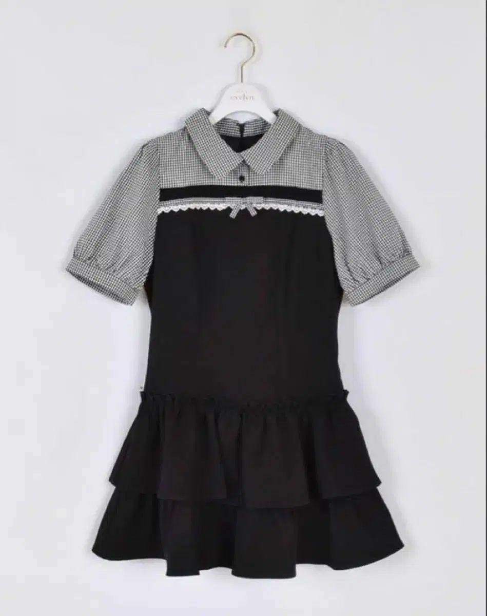 エブリン evelyn 地雷系 量産型 ガーリー ドッキング ティアード ワンピース