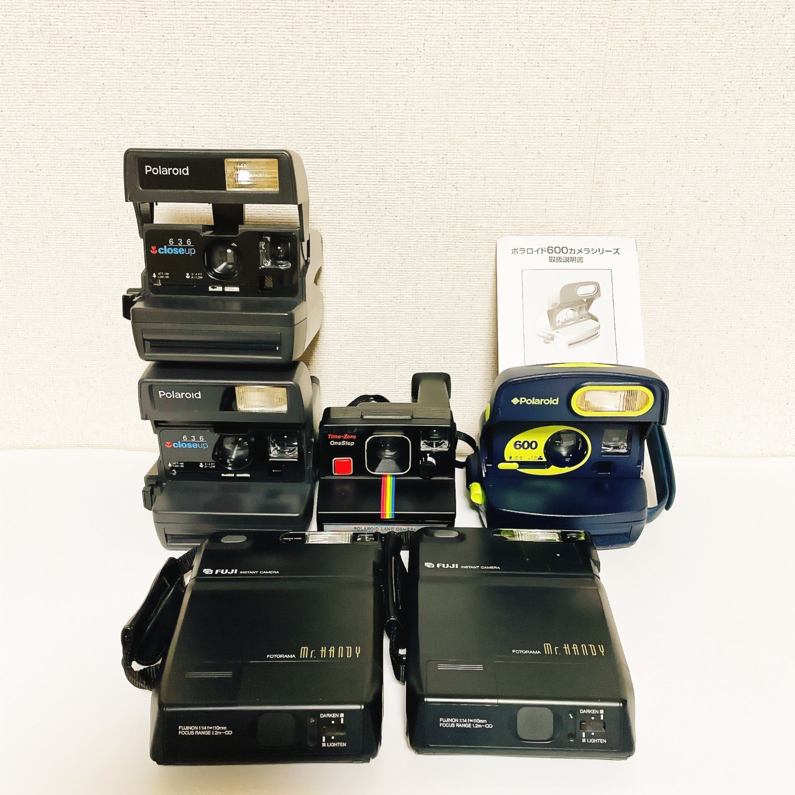 ポラロイド 636 close up polaroid 600 land camera one step time-zero FUJIFILM フジフィルム フォトラマ fotorama Mr.handy