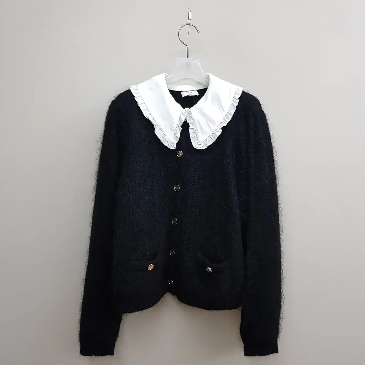 SANDRO サンドロ フリル KARA カラ カーディガン