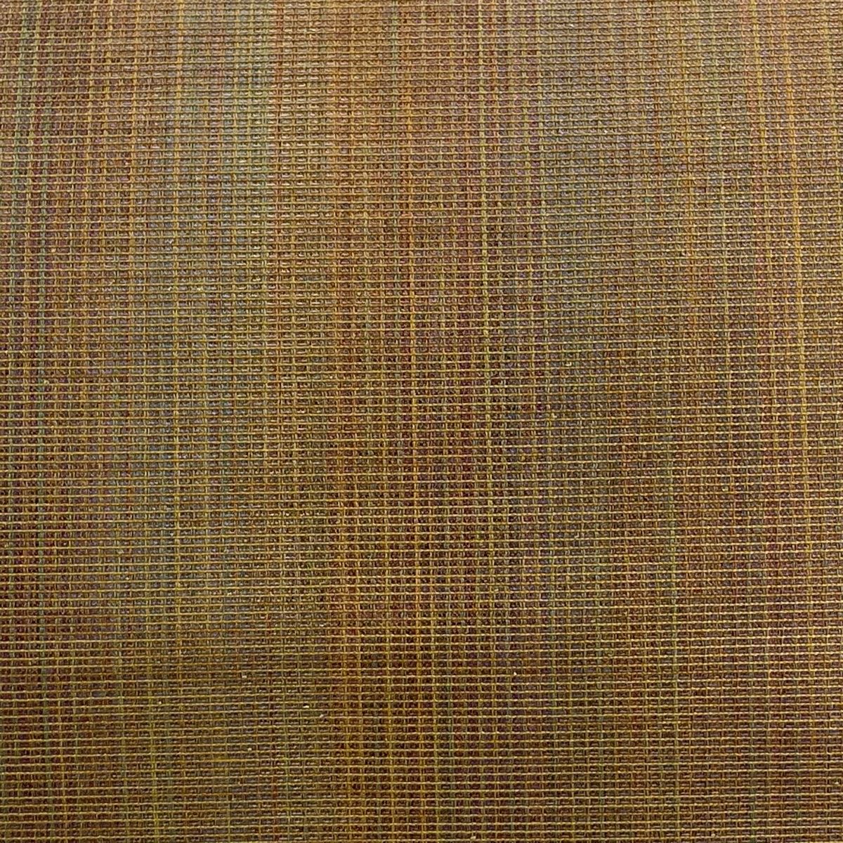 名古屋帯 秀品 八寸名古屋帯 縞 箔 薄茶色 正絹