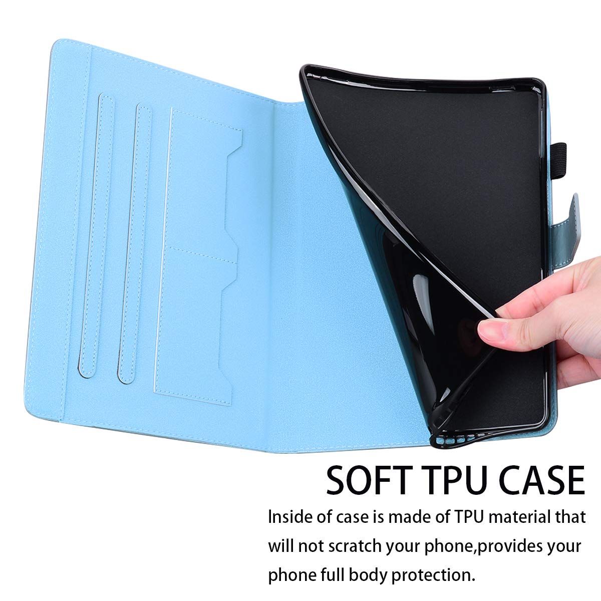 新品 灰 - ケース ケース WiFi 2 2 Pad Pad Redmi Xiaomi カバー カバー 内蔵マグネット スタンド機能 耐衝撃 傷防止 軽量 薄型 Wi-Fi全面保護 Pad2 シャオミレッドミ CASE おしゃれ 財布型 PUレザー 漫画の人