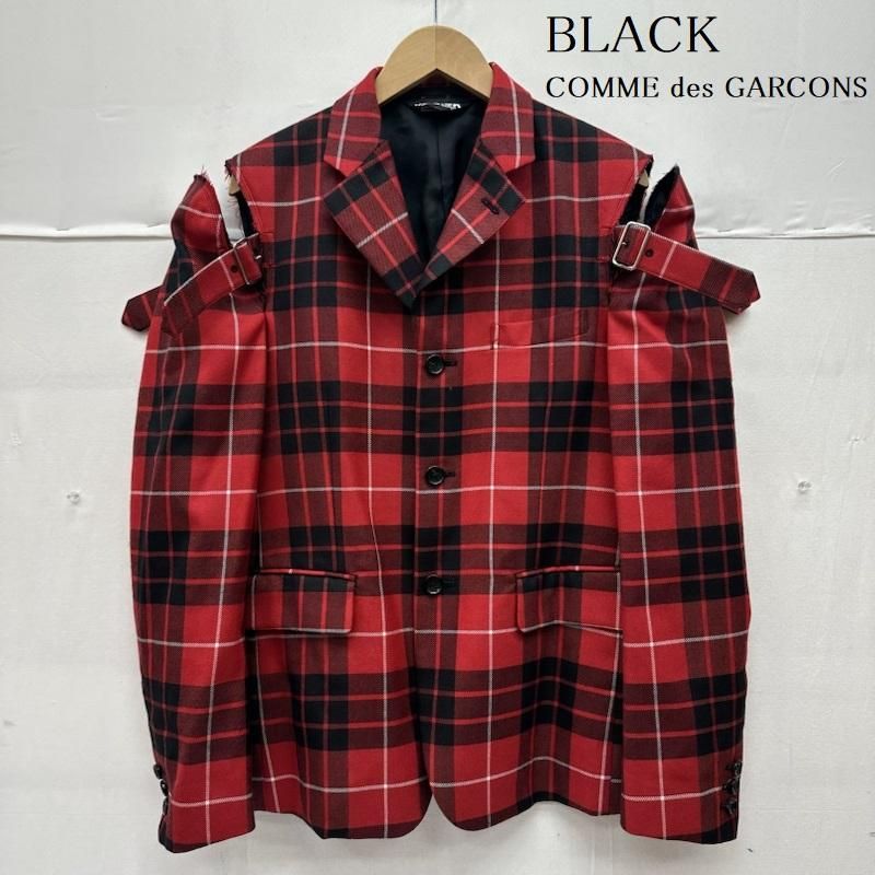 ブラックコムデギャルソン 23AW タータン チェック カットアウト