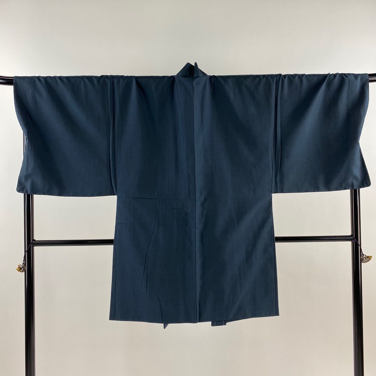  男着物 身丈148 cm 裄丈75 L 袷 紬 アンサンブル 紺色 正絹 着物 着物 浴衣