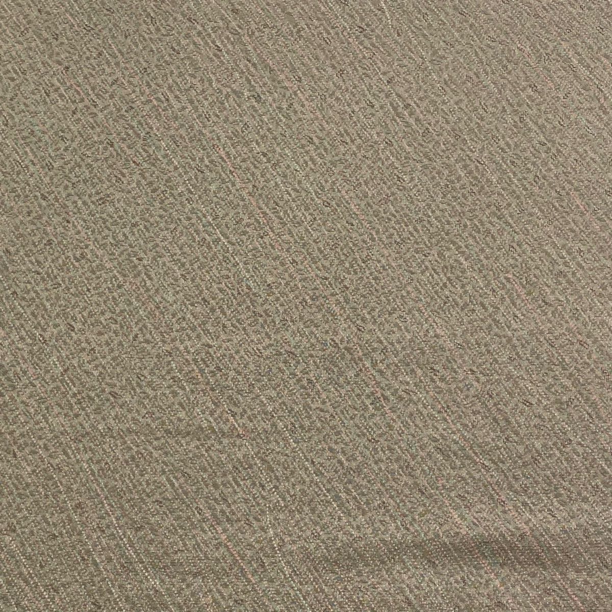 反物 秀品 小紋 斜縞 地紋 草木染 灰茶 正絹