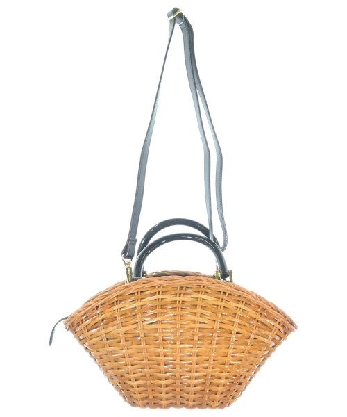 ヘレンカミンスキーストロー かごバック シルバー ベイクルーズ イエナ