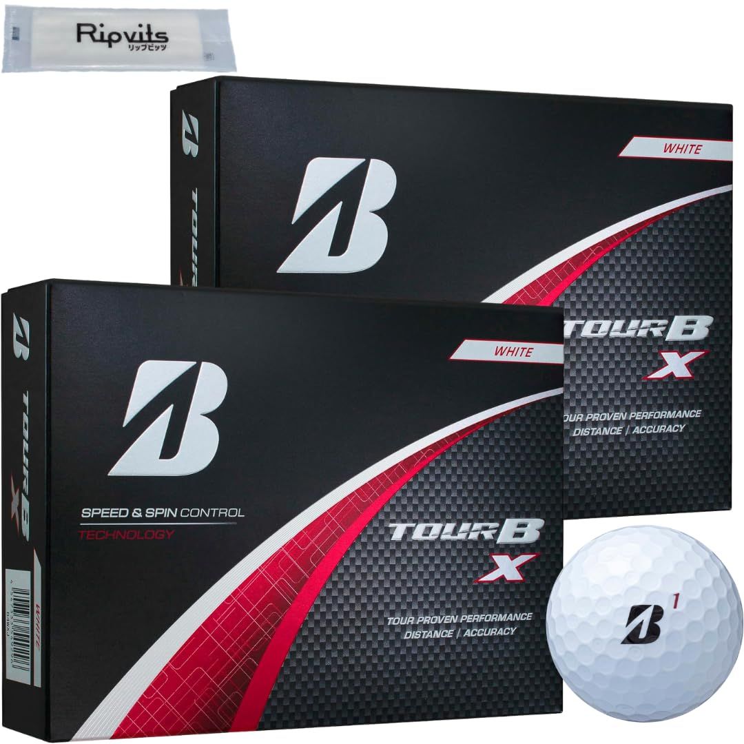 ブリヂストン 2025 TOUR B X ツアー B X ホワイト 2ダースセット 24球 オリジナル清掃シートセット