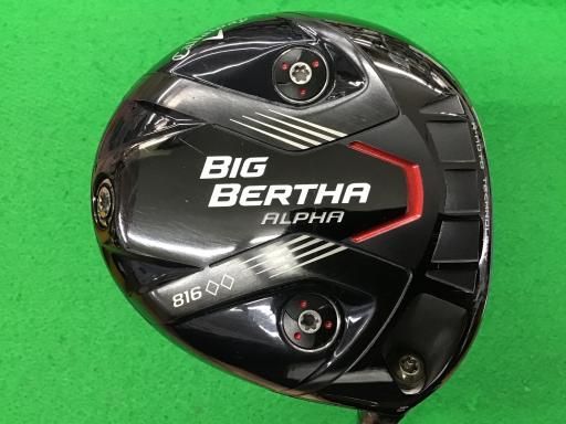 【】 キャロウェイ BIG BERTHA ALPHA 816◆◆ 9° ドライバー DR リシャフト (フレックスその他) メンズ 男性用 右利き 右用 Dランク ゴルフクラブ