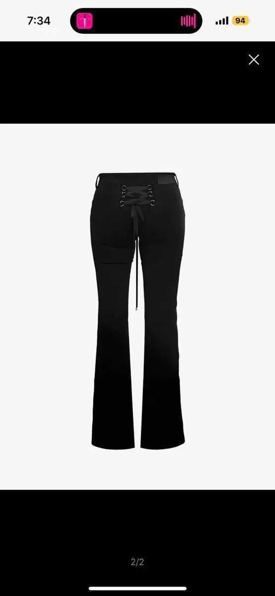 オドア レトブーツカット パンツ 2サイズ