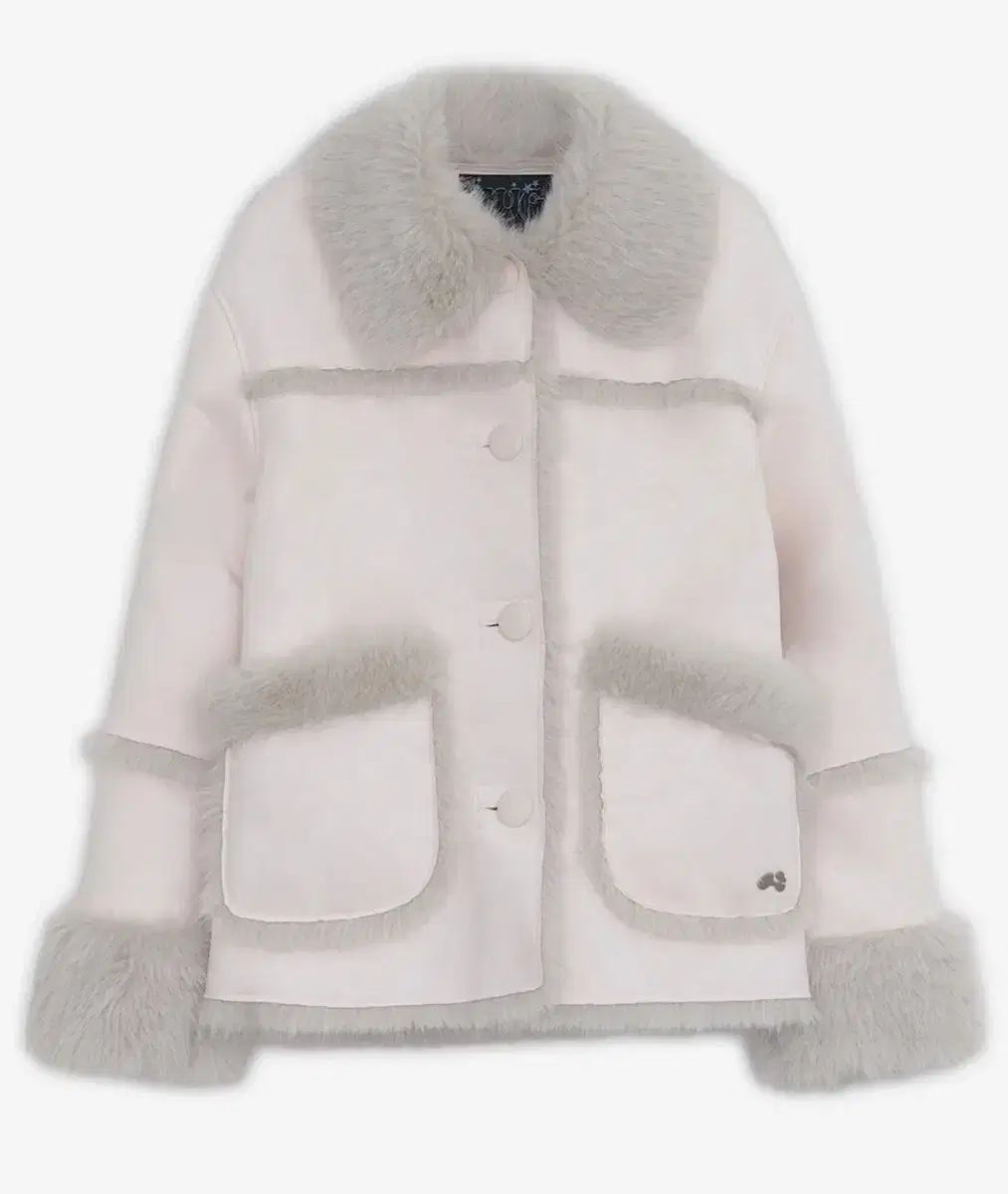 HUG YOUR SKIN ハグユアースキン シアリング ムートン ジャケット ピンク