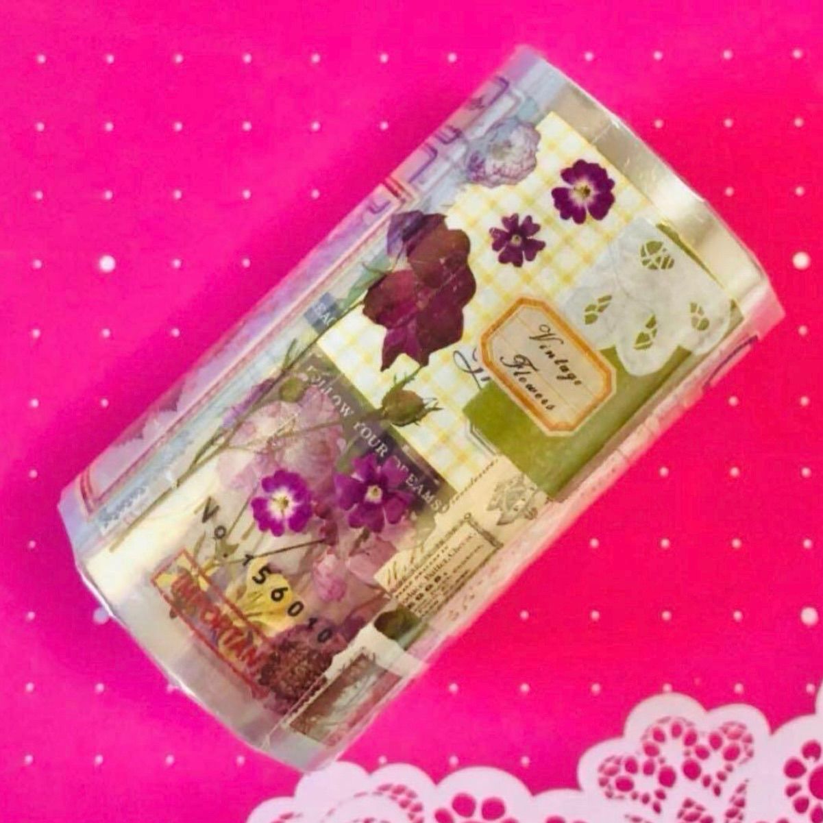 PET 8cm×10m mooka studio 珍藏集 花叶标签的言语 海外マスキング