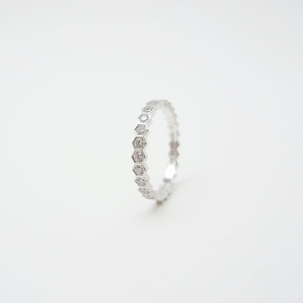 ショーメ ビー ドゥ ショーメ リング ダイヤモンド ハニカム 50 750WG SAランク