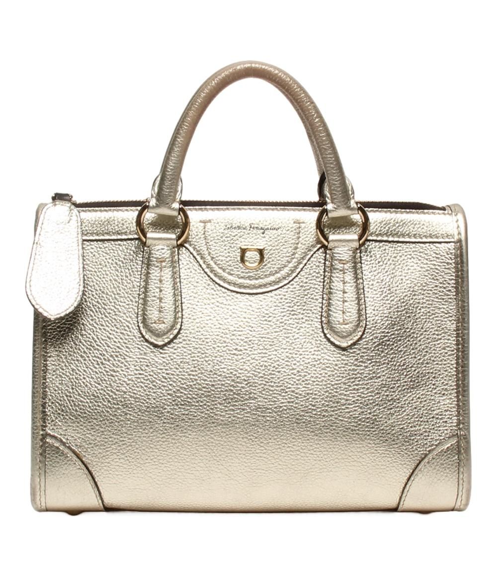 サルヴァトーレフェラガモ 2way ハンドバッグ ショルダーバッグ 斜め掛け ガンチーニ 21 0388 レディース Salvatore Ferragamo