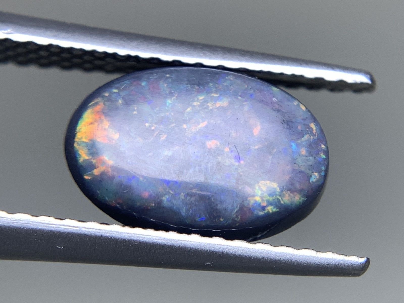 ブラックオパール 天然 1.578ct 中央宝石ソーティング付き 10.2 【100 