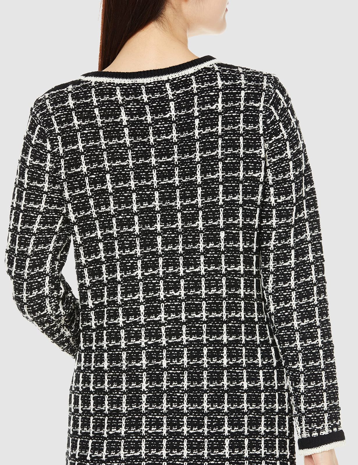 ツイード風ニットワンピース レディース