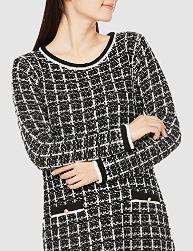 ツイード風ニットワンピース レディース