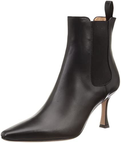 ペリーコ セミスクエアトゥ サイドゴアショートブーツ 8 cm