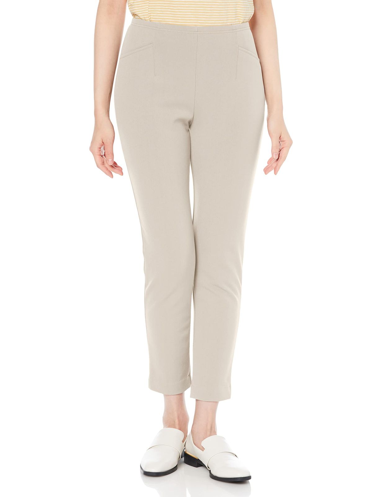 アリキ パンツ 裏キュプラ起毛スリムパンツ 股下64cm レディース 6805JSP-64 グレージュ S