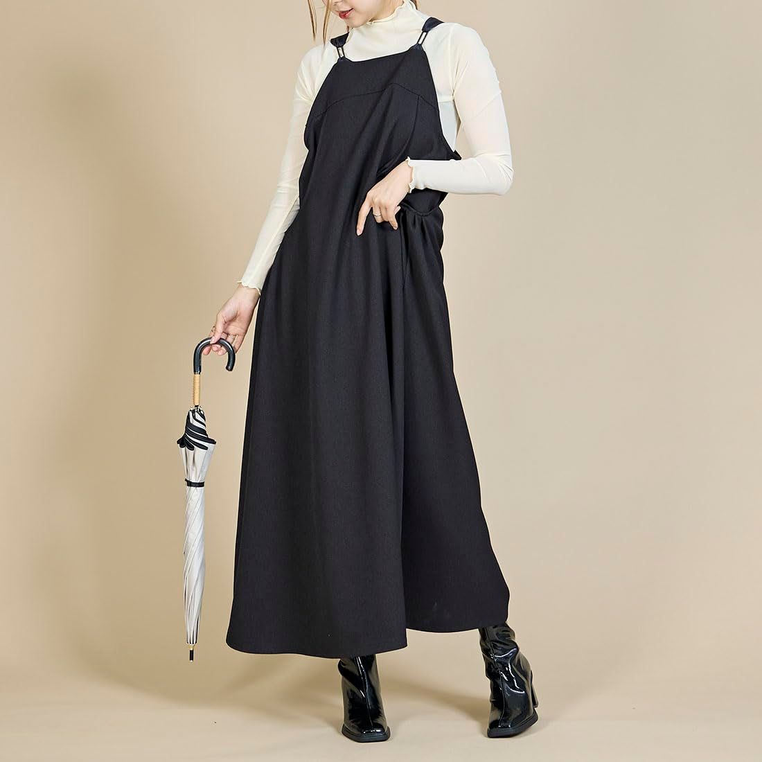  カリーノ レインブーツ ブラックエナメル その他 フェイスケア