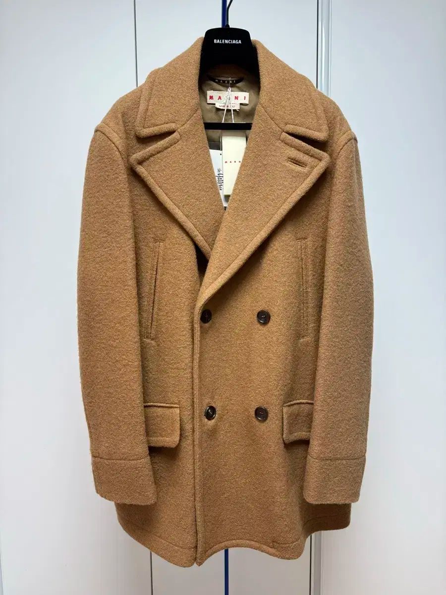 マルニ ダブルコート キャメル 50