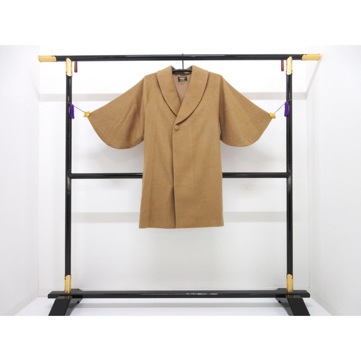 お洒落コート アルパカ混 シャルム加工 ヘチマ衿