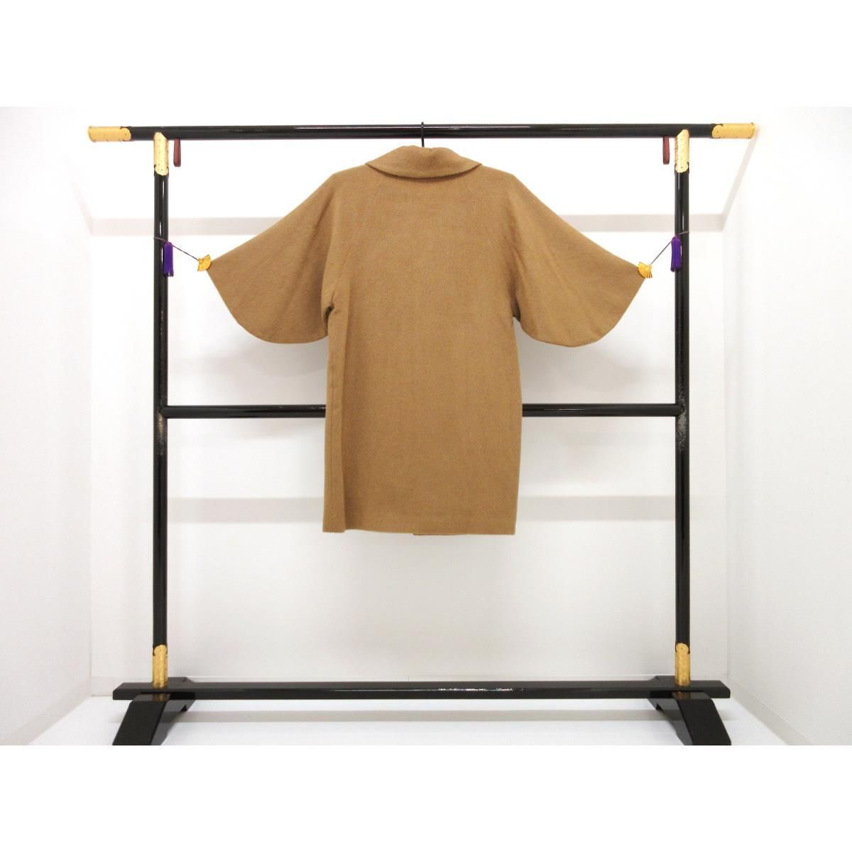 お洒落コート アルパカ混 シャルム加工 ヘチマ衿