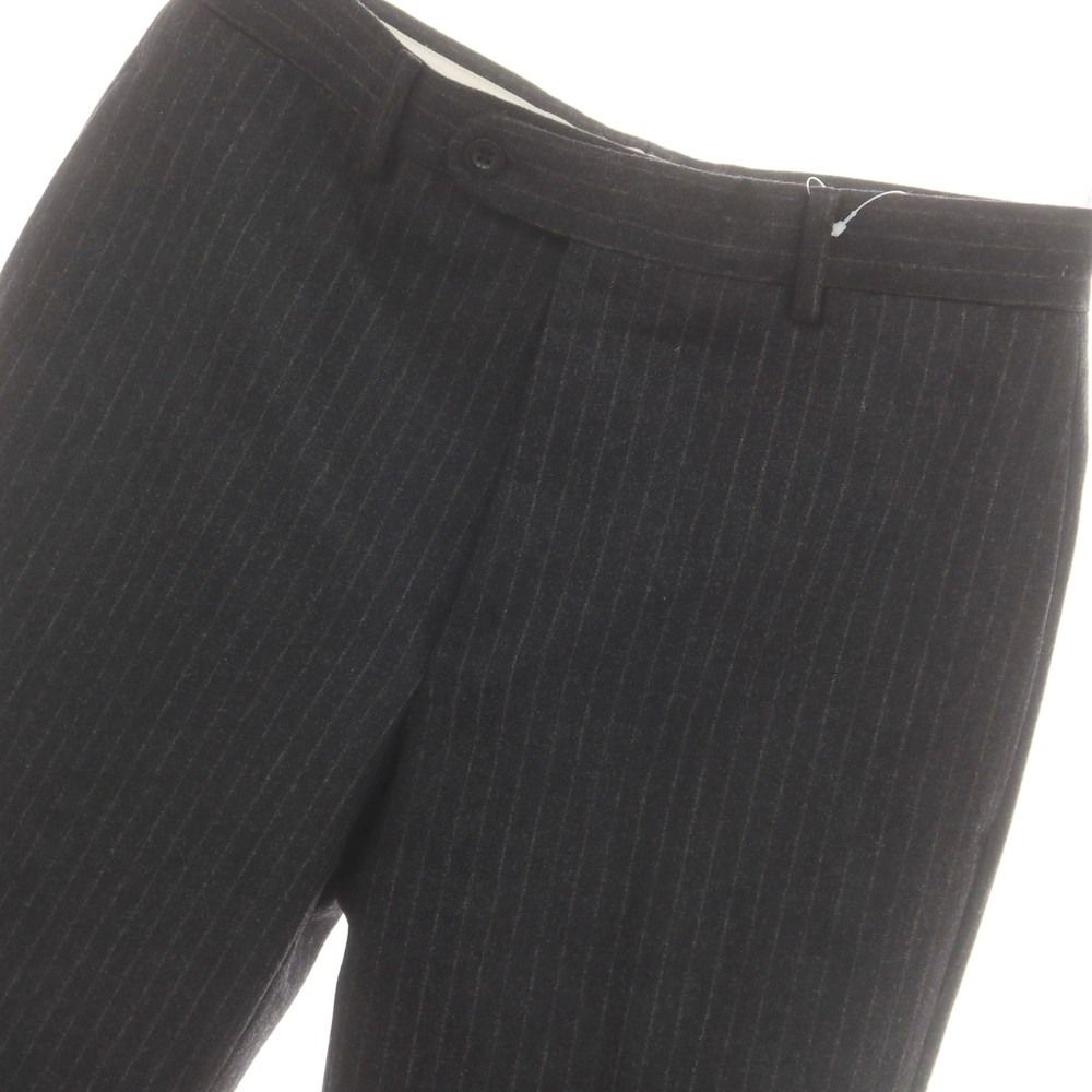 ドレススラックスパンツ チャコールxカーキ