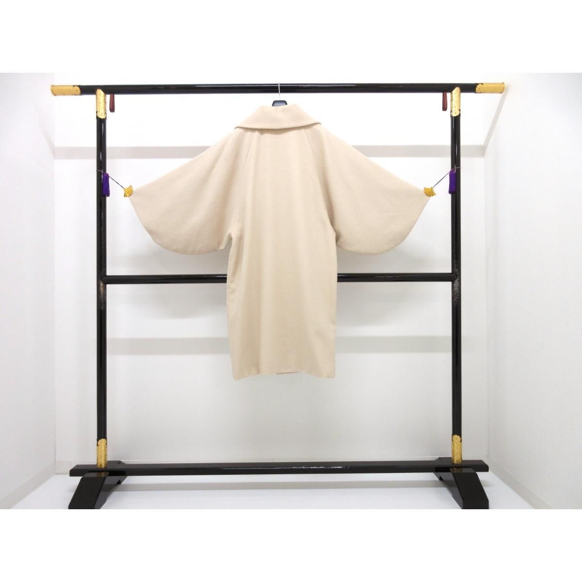 お洒落コート アンゴラ混ロール コート