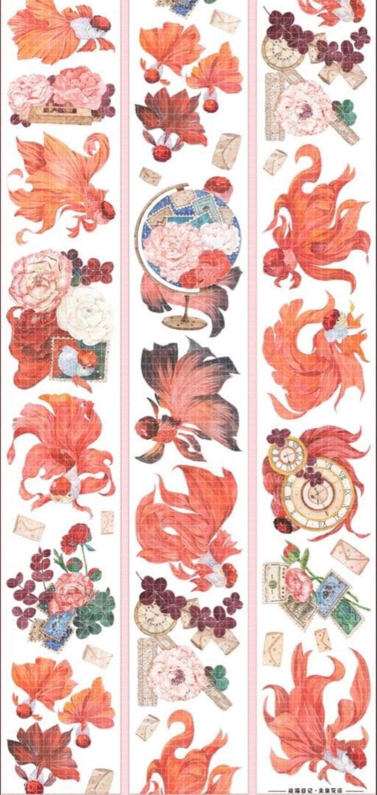 ♡SALE♡水晶 6cm×10m 云鬓花颜 vol.2 海外マスキングテープ 贝壳光 7cm×10m 凤舞九天 海外マスキングテープ