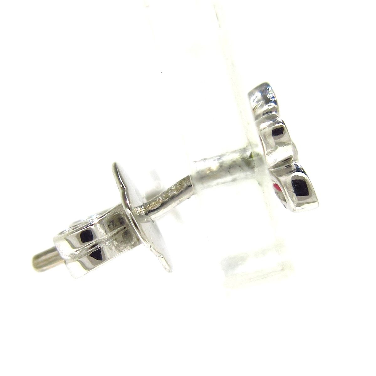 GRAFF グラフ ピアス ワイルドフラワー プティ パヴェ ダイヤモンド スタッドイヤリング K18WG×ダイヤモンド