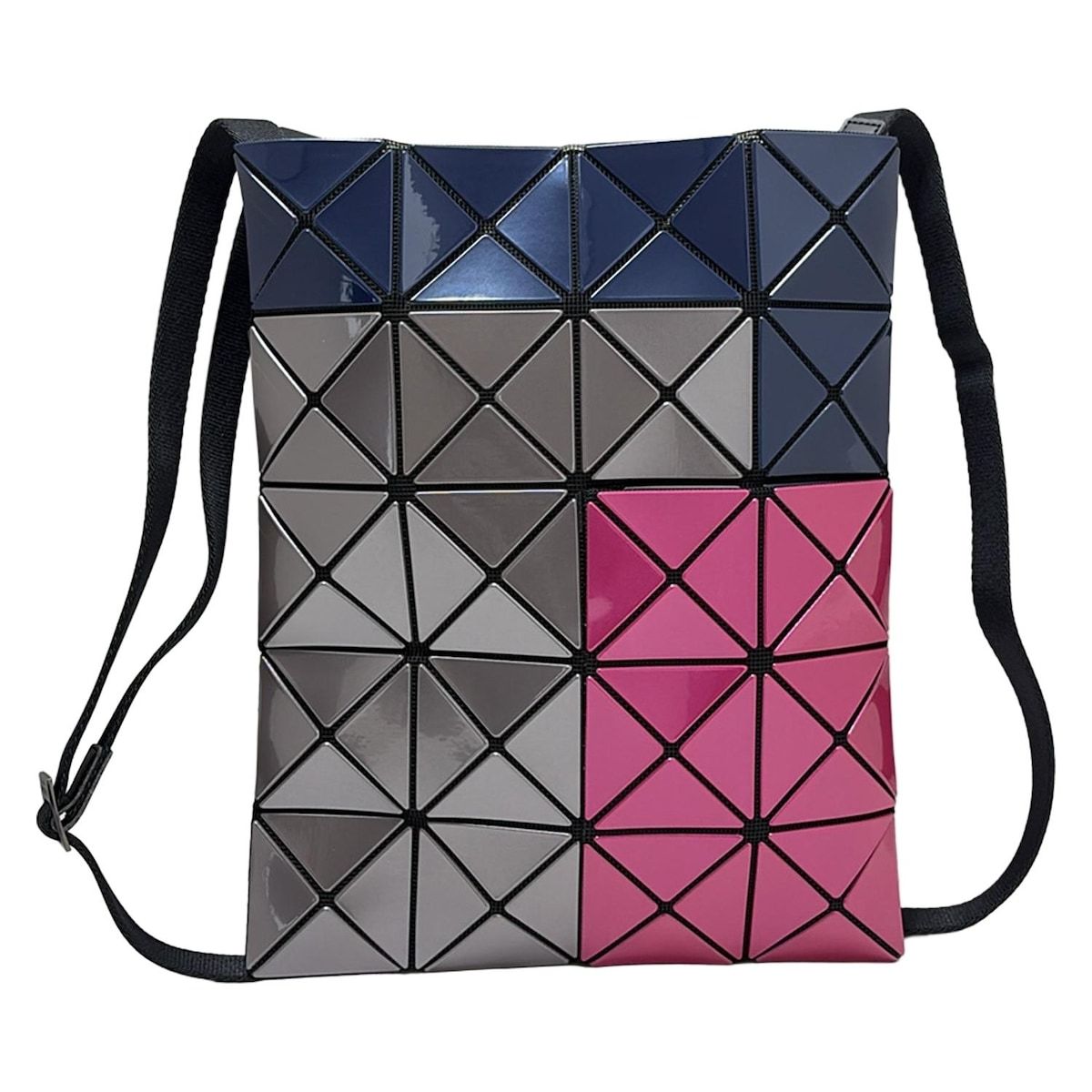 BAOBAO ISSEYMIYAKE バオバオイッセイミヤケ ショルダーバッグ TRES トレス BB48AG811 グレー×ピンク×ネイビー