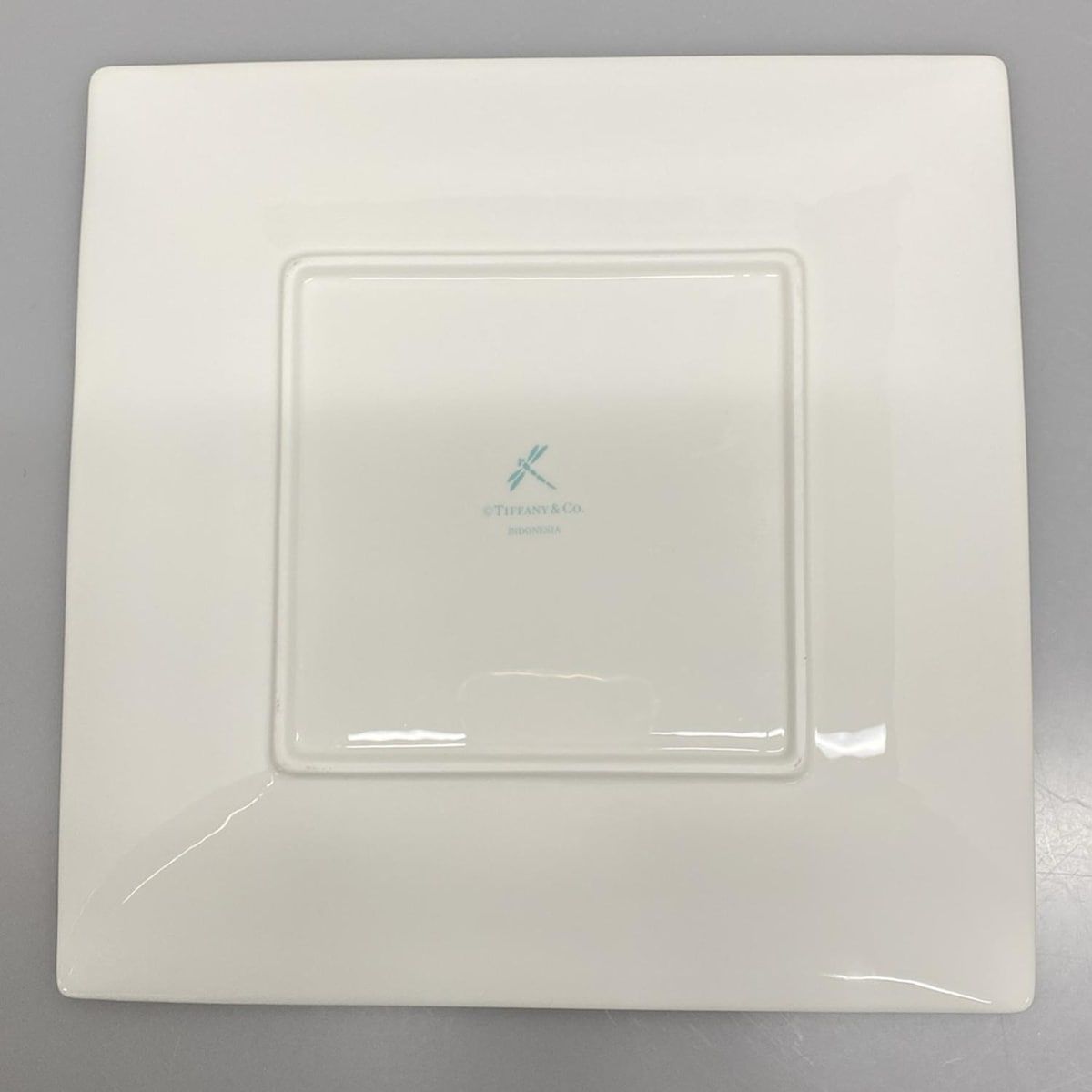 TIFFANY-Co. ティファニー プレート ブルーボウ ティファニーブルー×白